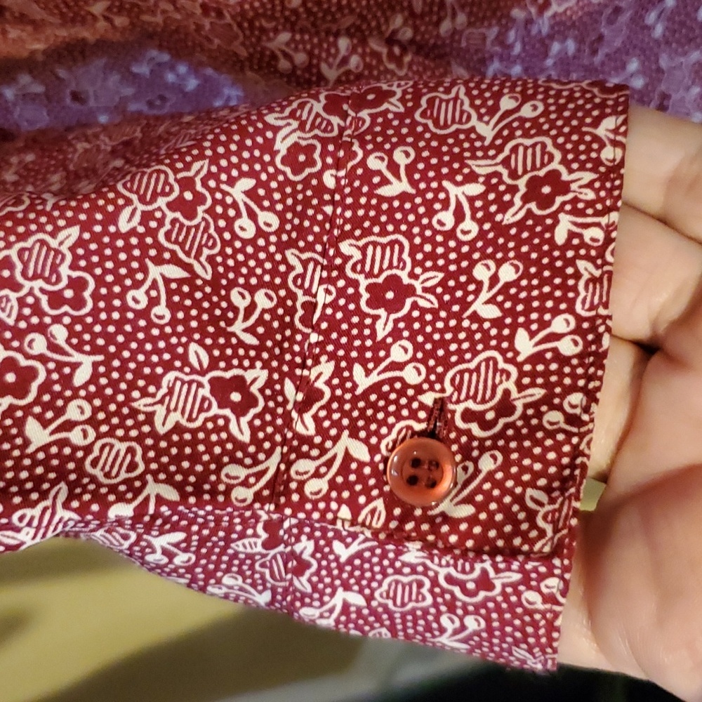 Vintage Diane Von Furstenberg Floral Peplum Blouse Top Size M - Picture 5 of 9